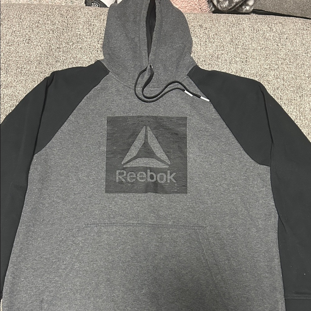 Reebok Two-Tone Gray and Black Pullover